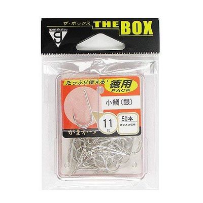 Gamakatsu 66720 Single Hook, The Box, Small Sea Bream, No. 11, 50 Pieces, Silver