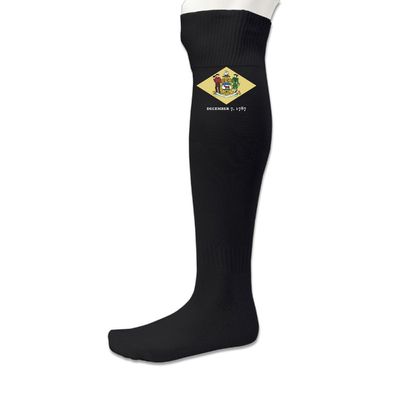 Flag Of Delaware Compression Athletic Sock Black