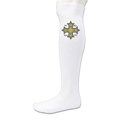 GOODFB Coptic Church Running Athletic Sock White
