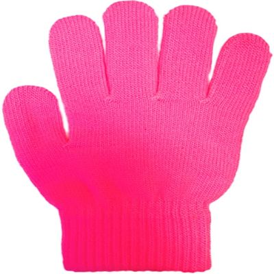 ChloeNoel Figure Skating Gloves | Soft Flexible Ice Skating Gloves for Women | Anti-Slip Palm | Thermal Warmth, Cozy Comfort, Stretch Fit, Breathable, Lightweight | Fuchsia | Junior Size | GV22-FS