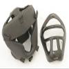 Shelter 192BK-L Full Coverage Pro Quality Headgear for Boxing Head Cage44; Black & Red - Large view 1