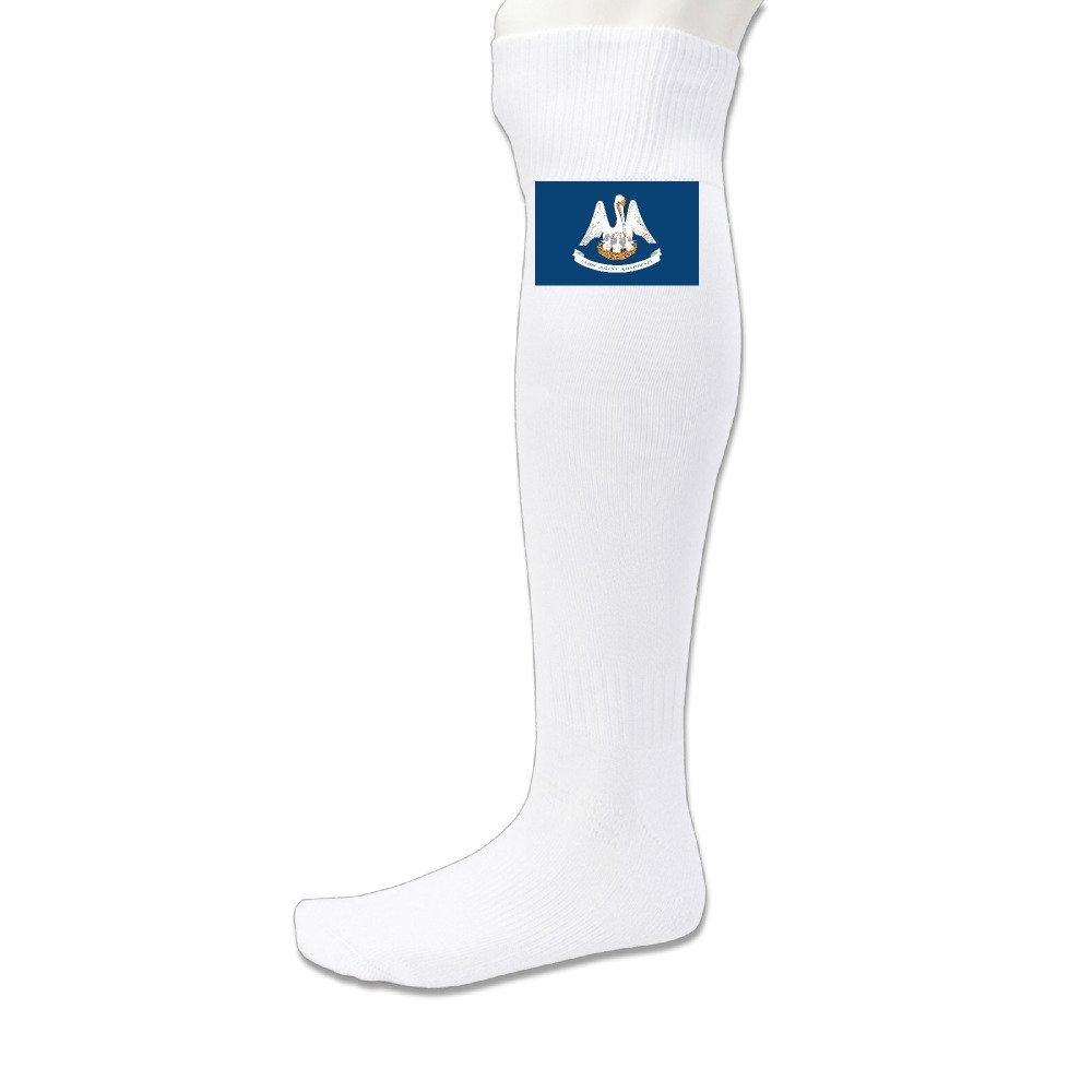 State Of Louisiana Flag Performance Athletic Sock White