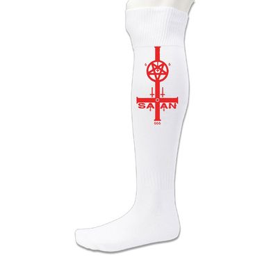 GOODFB Christian Satan Compression Casual Socks White