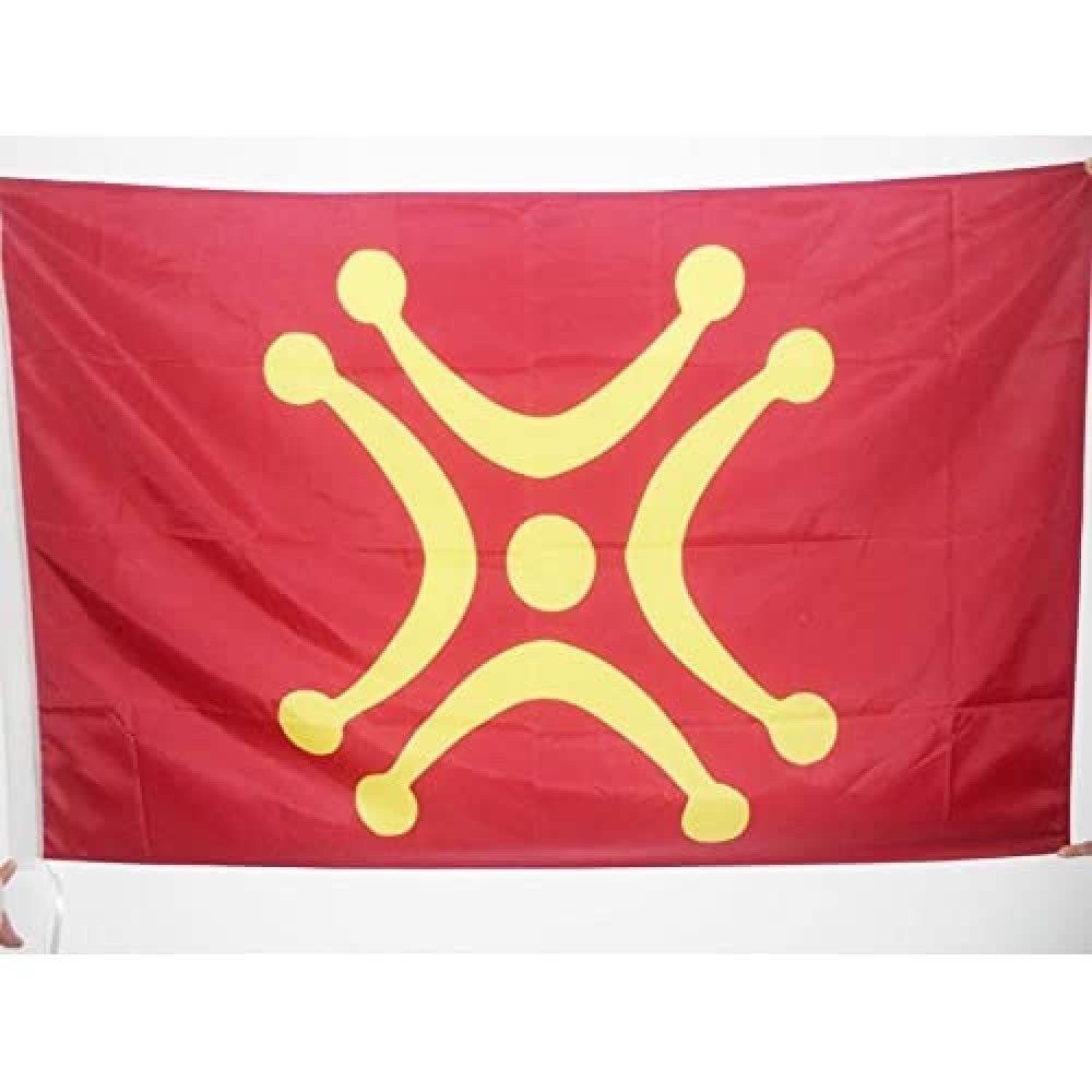 Cantabria Independentist Flag 2' x 3' for a pole - Cantabria nationalist flags 60 x 90 cm - Banner 2x3 ft with hole - AZ FLAG