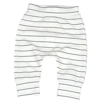 Ding-dong Baby Boys Girls Striped Pants(White, 6-9M)
