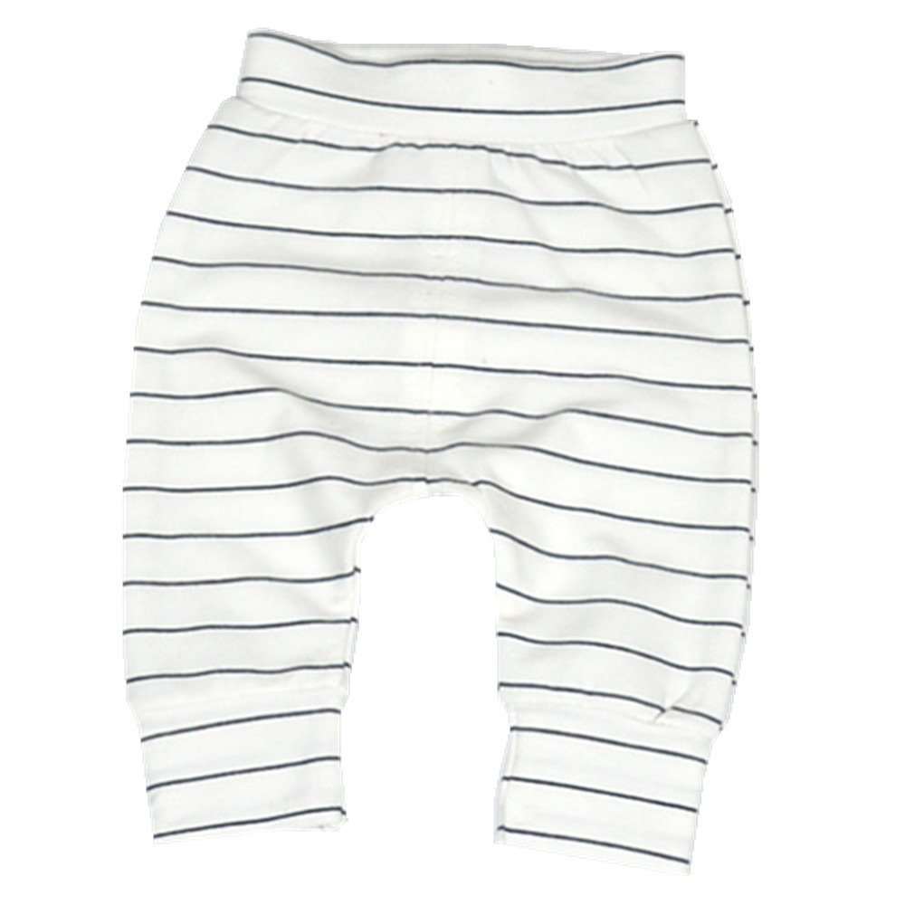 Ding-dong Baby Boys Girls Striped Pants(White, 6-9M)