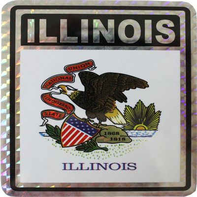 Flagline Illinois - Reflective Decal