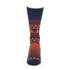 STROLLEGANT Tip Top Men Crew Casual Cotton Socks 1 Pairs (Orange), Sock Size 10-13 view 2