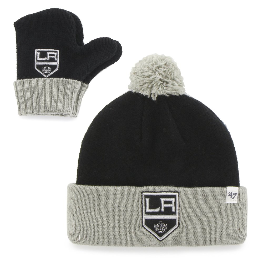 '47 NHL Infant Bam Knit Hat & Mittens Set, Black