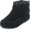 BETANI Denise-5 Girl's Kids Embroidered Fringe Mocassin Low Heel Ankle Booties,Black,11 view 1