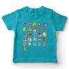 lepni.me Kids T-Shirt The Alphabet, ABC Song Back to School or Graduation Gifts (9-11 Years Light Blue Multi Color) view 1