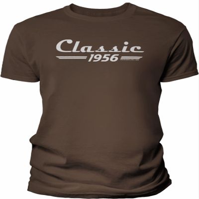 70th Birthday Gift Shirt for Men - Classic Retro 1956 - Brown-4X