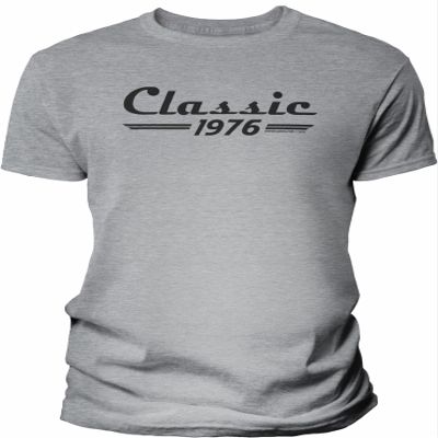 50th Birthday Gift Shirt for Men - Classic Retro 1976 - Sport Grey-4X