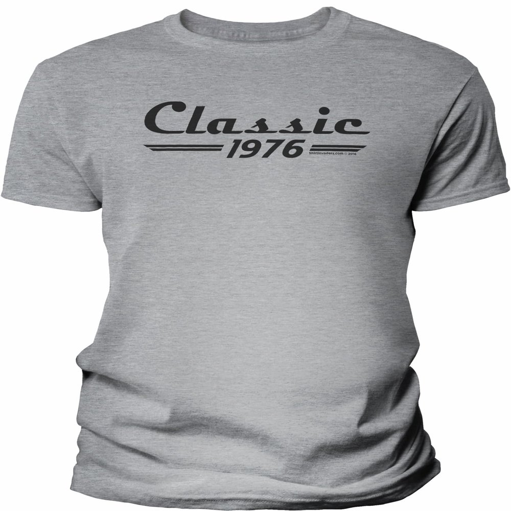 50th Birthday Gift Shirt for Men - Classic Retro 1976 - Sport Grey-4X