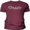 50th Birthday Gift Shirt for Men - Classic Retro 1976 - Maroon-4X view 1