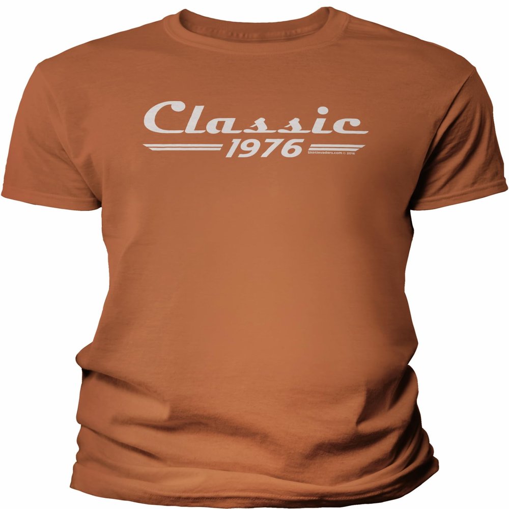 50th Birthday Gift Shirt for Men - Classic Retro 1976 - TX Orange-4X