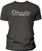 50th Birthday Gift Shirt for Men - Classic Retro 1976 - Dk. Heather-2X view 1