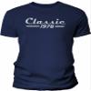 50th Birthday Gift Shirt for Men - Classic Retro 1976 - Navy-4X view 1