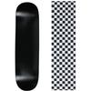 Moose Skateboard Deck Blank Dipped Black 7.75" Checker White Grip view 1