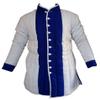 Thick Padded Gambeson White with Blue ABS (White and Blue, 49) view 1