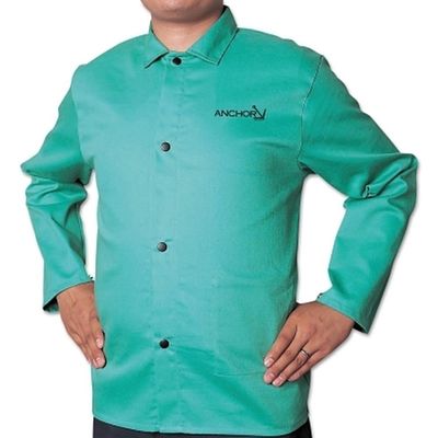 BEST WELDS 902-CA-1200-2XL - Flame Retardant Sateen Jacket, 2X-Large, Visual Green