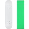 Moose Skateboard Deck Blank Dipped White 8.5" Neon Green Grip view 1