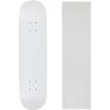 Moose Skateboard Deck Blank Dipped White 8.0" Clear Grip view 1