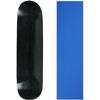 Moose Skateboard Deck Blank Stained Black 8.0" Blue Grip view 1