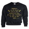 ALLNTRENDS Adult Crewneck Happiness Can Be Found Even in The Darkest (S, Black) view 1