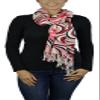 Belle Donne - Women's Soft Floral Pattern 70% Pashmina Laced Scarf Head Scarf for Women - Pink Scarfs for Women view 2