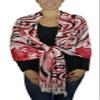 Belle Donne - Women's Soft Floral Pattern 70% Pashmina Laced Scarf Head Scarf for Women - Pink Scarfs for Women view 3