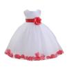 Wedding Rose Petals White Tulle Flower Petals Girl Toddler Gown Handmade 302T 14 view 2
