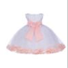 Wedding Rose Petals White Tulle Flower Petals Girl Toddler Gown Handmade 302T 8 view 1