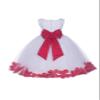 Wedding Rose Petals White Tulle Flower Petals Girl Toddler Gown Handmade 302T 16 view 1