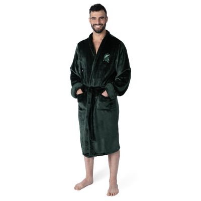 Northwest NCAA Michigan State Spartans Silk Touch Bath Robe, green, L/XL