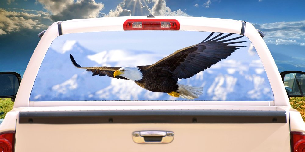 SignMission Fly Free Rear Window Graphic Truck View Thru Vinyl Decal Back