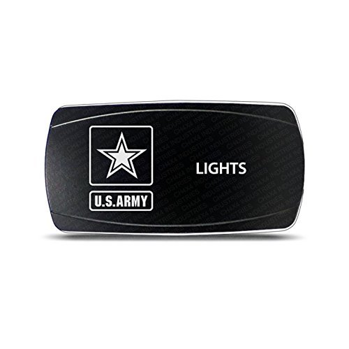 CH4X4 Rocker Switch Military Lights Symbol 1- Green Led