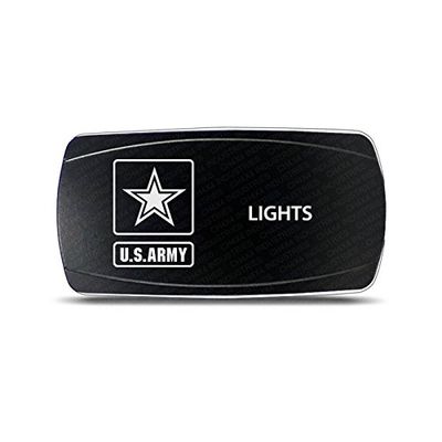 CH4X4 Rocker Switch Military Lights Symbol 1- Red Led