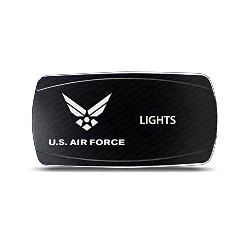 CH4X4 Rocker Switch Military Lights Symbol 2- Blue Led