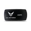 CH4X4 Rocker Switch Military Lights Symbol 2- Blue Led view 1