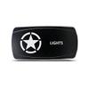 CH4X4 Rocker Switch Military Lights Symbol 18- Blue Led view 1
