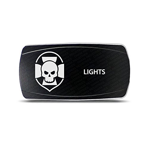 CH4X4 Rocker Switch Military Lights Symbol 4- Blue Led