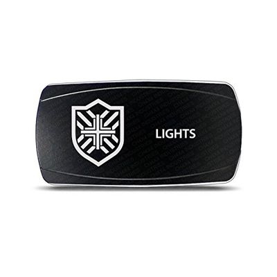 CH4X4 Rocker Switch Military Lights Symbol 19- White Led