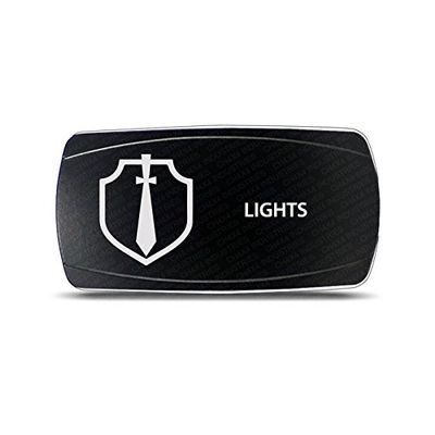 CH4X4 Rocker Switch Military Lights Symbol 5- Blue Led