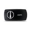 CH4X4 Rocker Switch Military Lights Symbol 5- Blue Led view 1