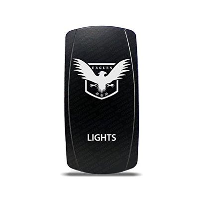 CH4X4 Rocker Switch Military Lights Symbol 15- Red Led