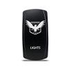 CH4X4 Rocker Switch Military Lights Symbol 15- Red Led view 1