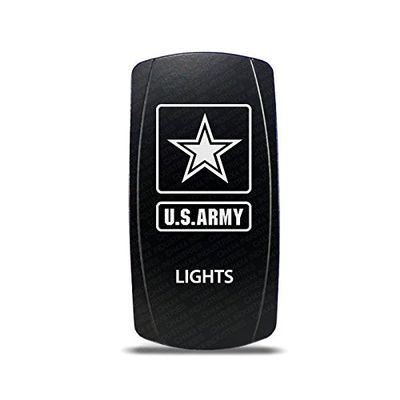 CH4X4 Rocker Switch Military Lights Symbol 1- Blue Led