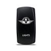 CH4X4 Rocker Switch Military Lights Symbol 16- White Led view 1