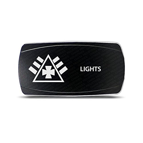 CH4X4 Rocker Switch Military Lights Symbol 6- Red Led